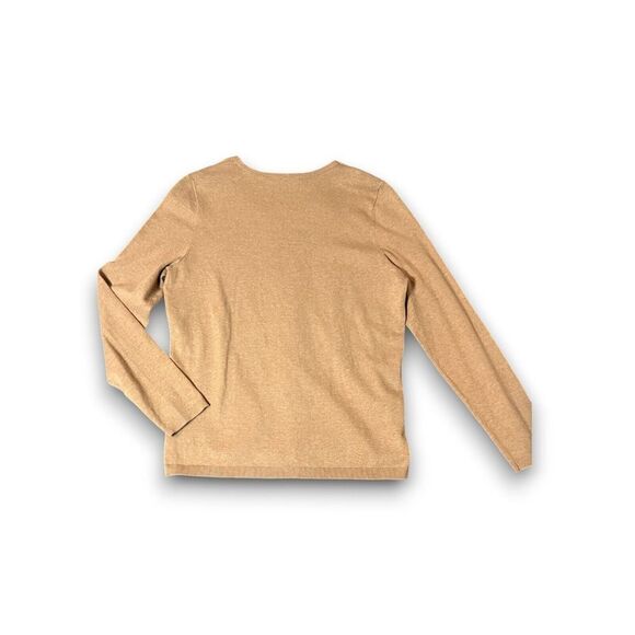 Talbots V-Neck Sweater Womens Size M Minimalist Cozycore Classic Capsule - Picture 2 of 4